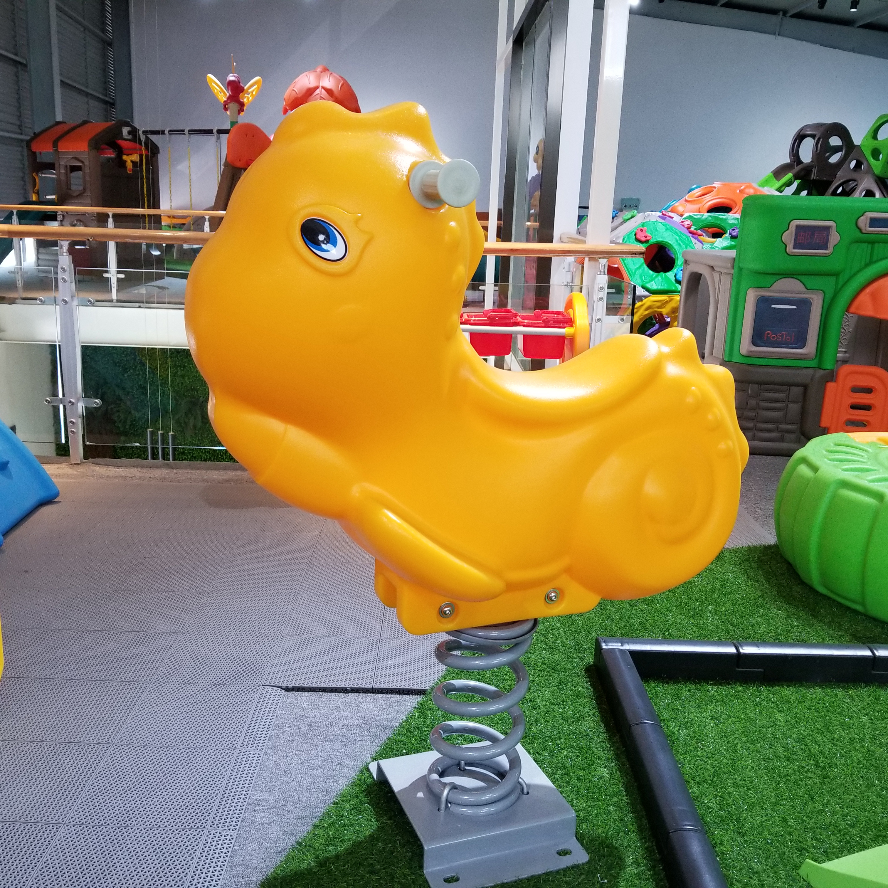 LLDPE Kids Spring Rider Made of Roto Moulding 