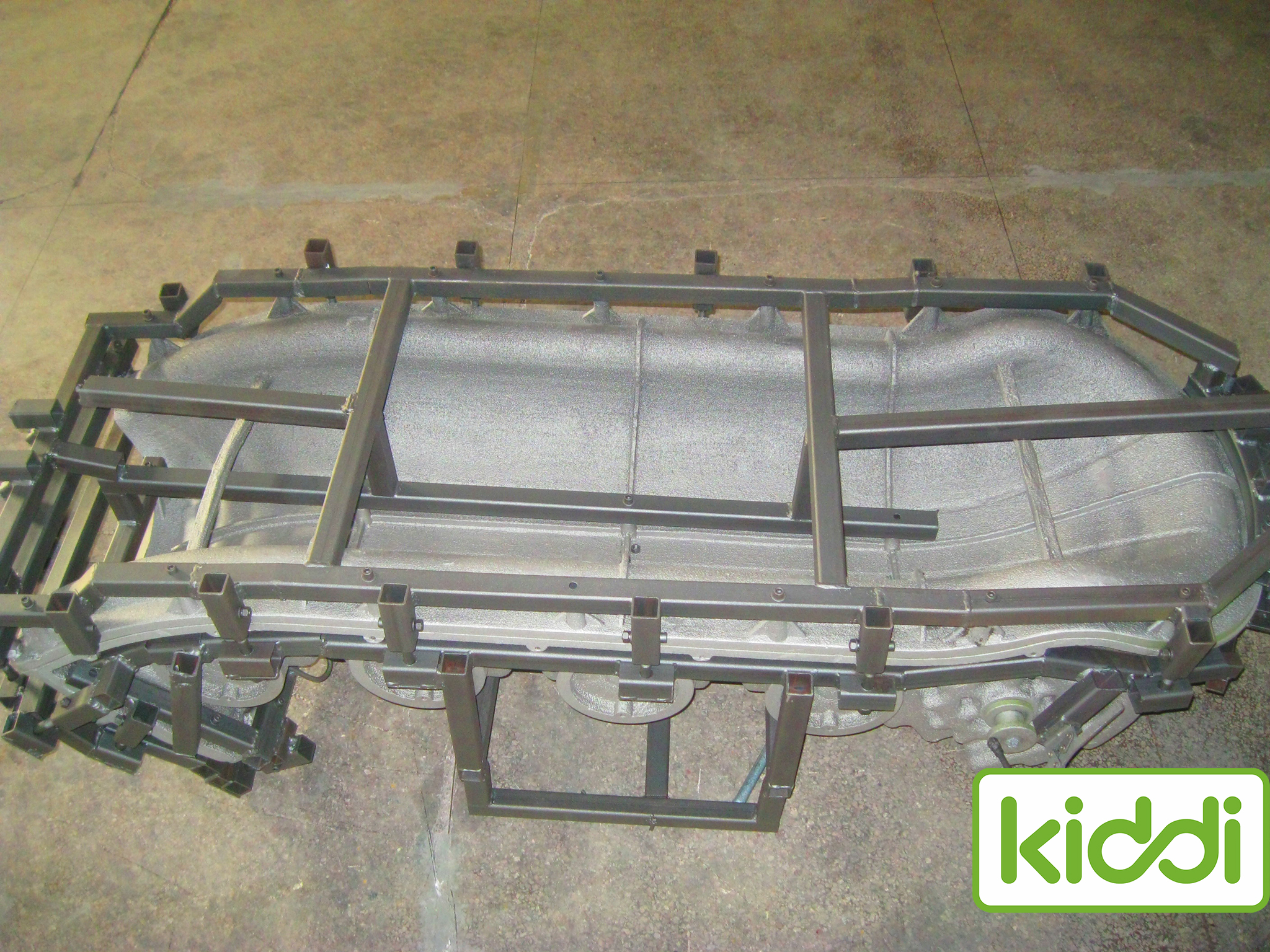 Aluminum Rotational mold for chindren slide (7)