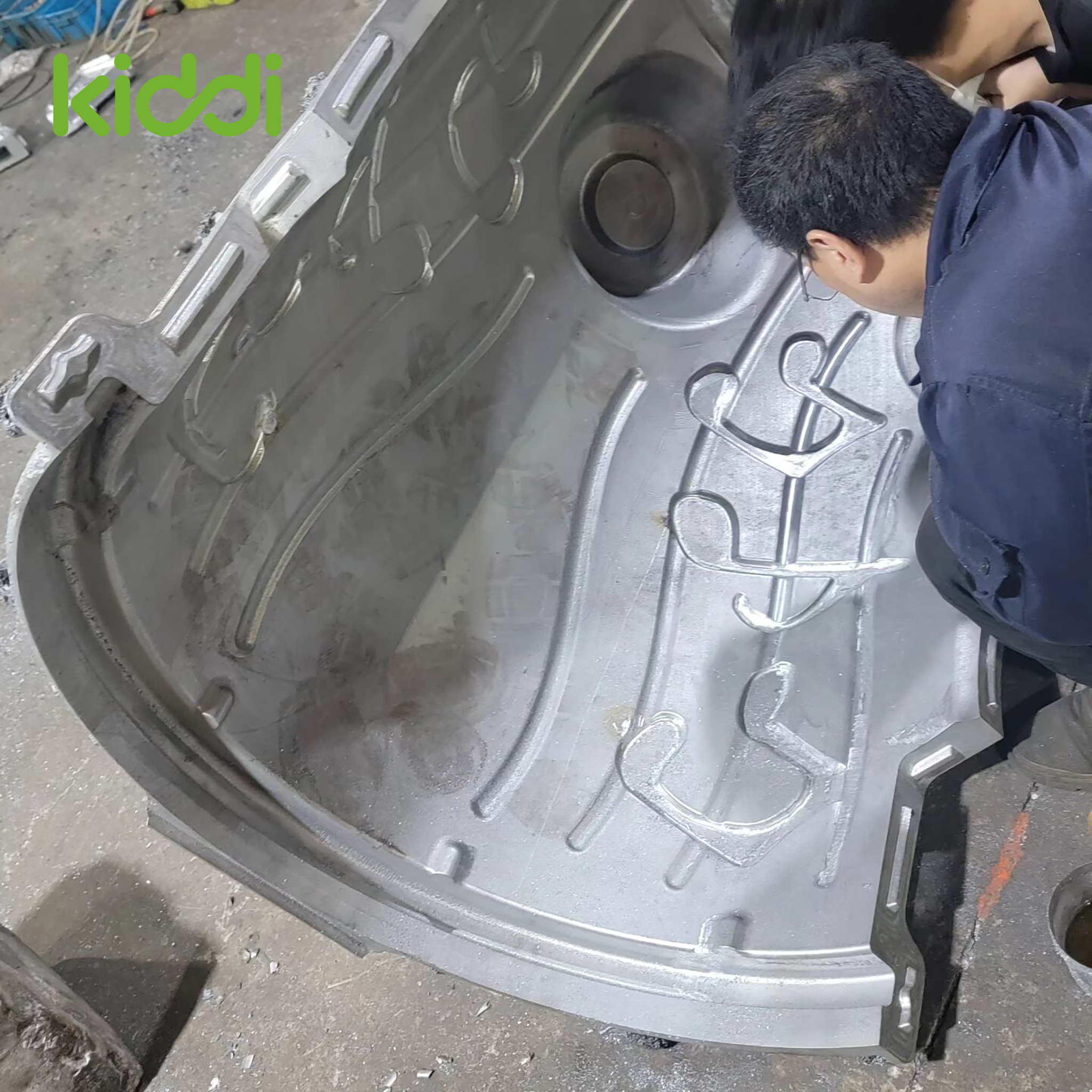 Spiral Tube Slide Mold made by Cast Aluminum