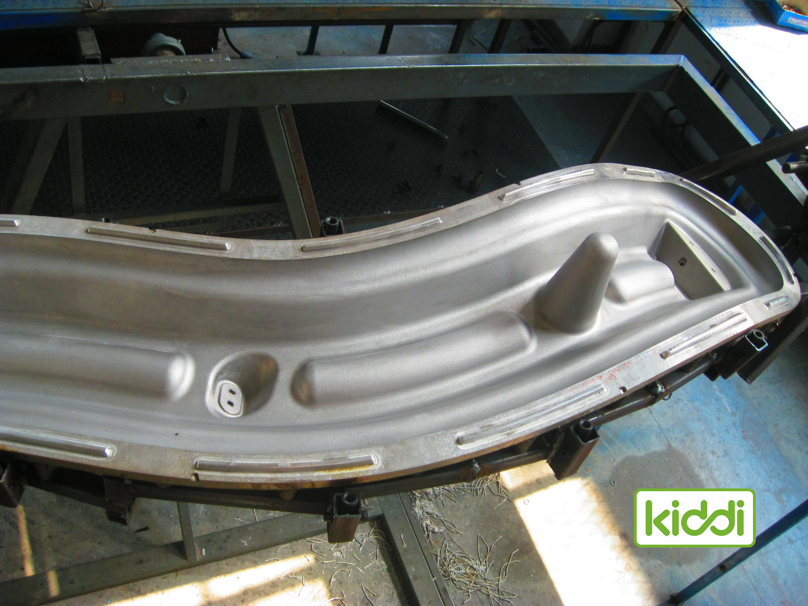 Aluminum Rotational Mold for Plastic Banana Slide for Playground Equipment