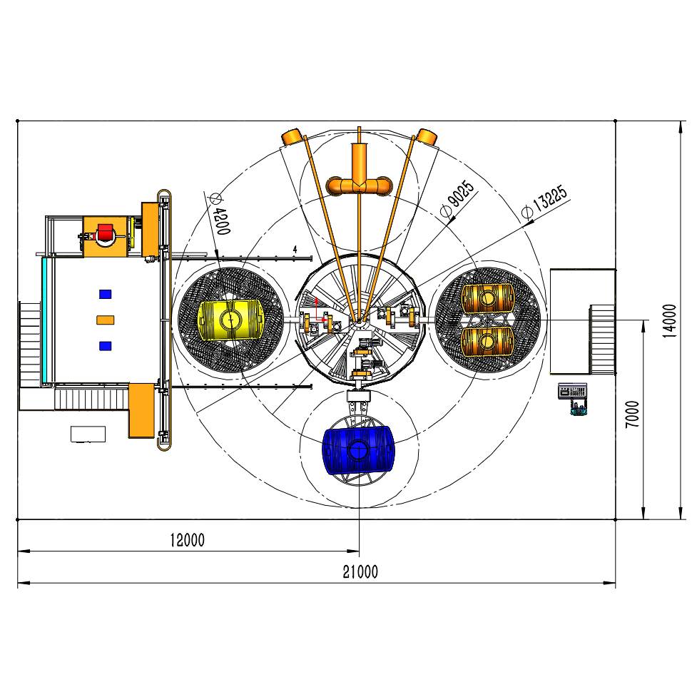 Carrousel Rotomolding Machine for Water Tank