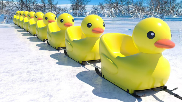 Plastic Animal Sled Made by Aluminum Rotational Mold