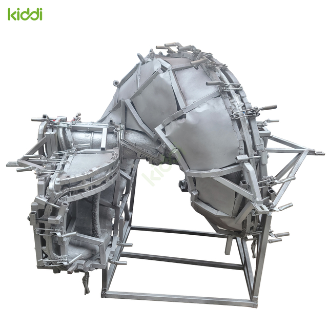 1550 mm Plastic Spiral Slide for Playground Equipment Made of Aluminum Roto Mold